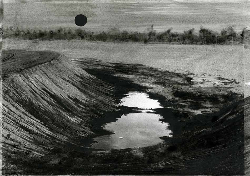 Sonne für Sander, indian ink on lasercopy, ca. 29 x 42 cm